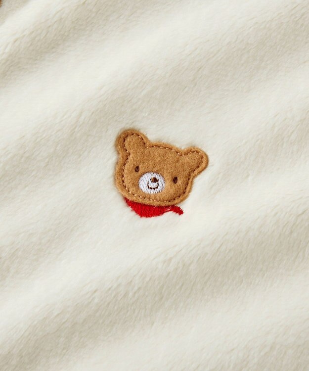 MIKI HOUSE HOT BISCUITS 【ミキハウス】 マイクロファー スリーパー 白