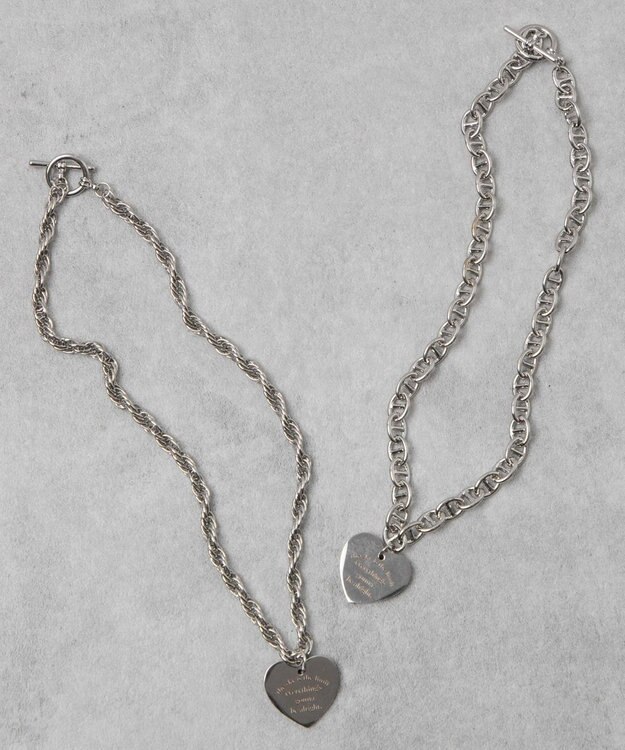 WEGO Lヘビーチェーンモチーフネックレス 柄1