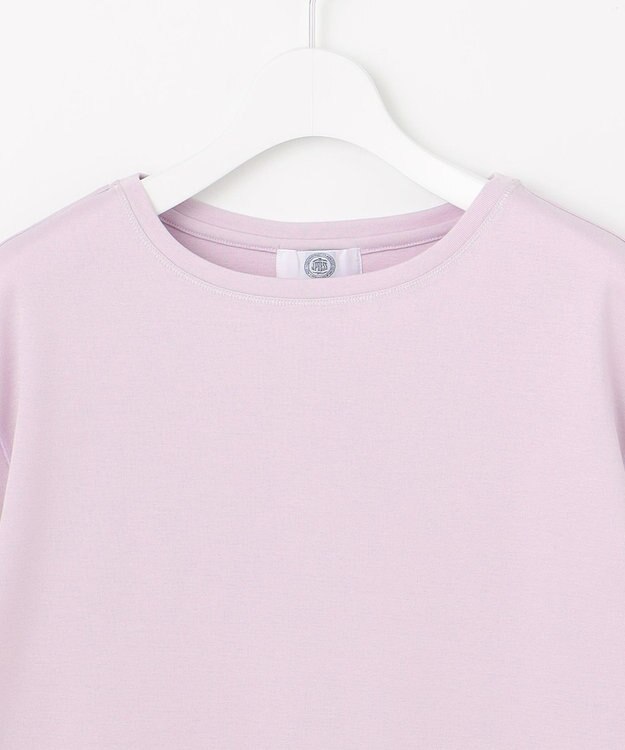 J.PRESS LADIES L 【洗える】フライスジャージー カットソー ラベンダー系