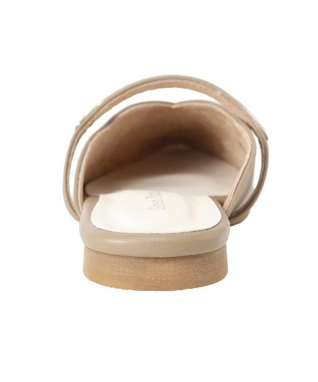 Green Parks Ｖカットメタルパーツミュール Beige