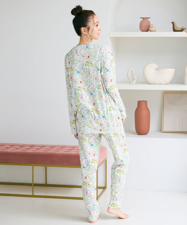 tsumori chisato SLEEP ツモリチサト パジャマ 綿100%(本体) 長袖 長ズボン レディース UDX595/ワコール アイボリー
