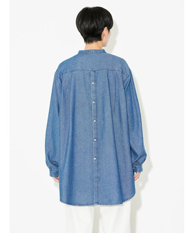 AMERICAN HOLIC デニムブザムバックボタンチュニック Indigo
