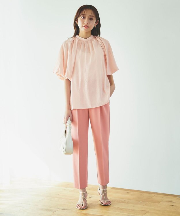 Feroux 【新色追加・洗える】バルーンスリーブ ブラウス ピンク系