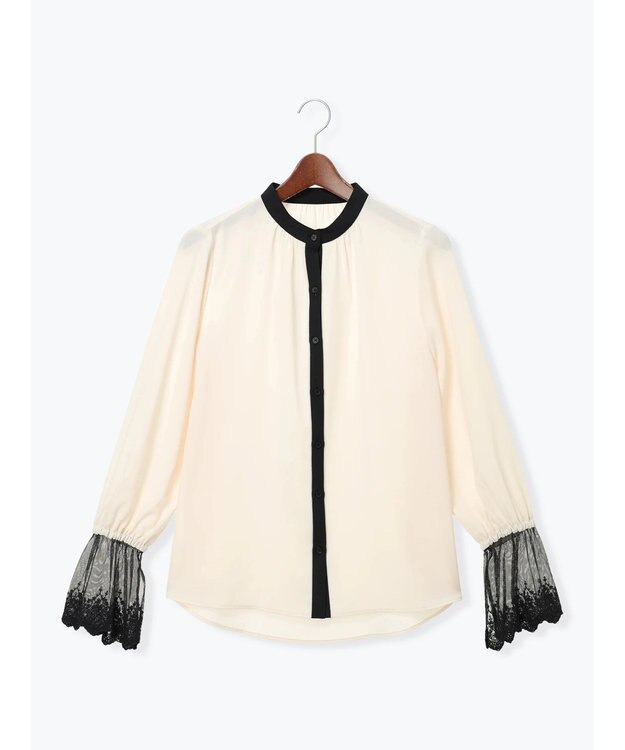 Te chichi 【セレモニーアイテム】レースカフスブラウス ベージュ