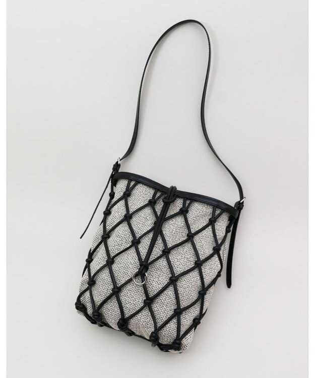 MORROW by thank 【軽量】レザーメッシュバック / NATALIE ブラック X BWミックス