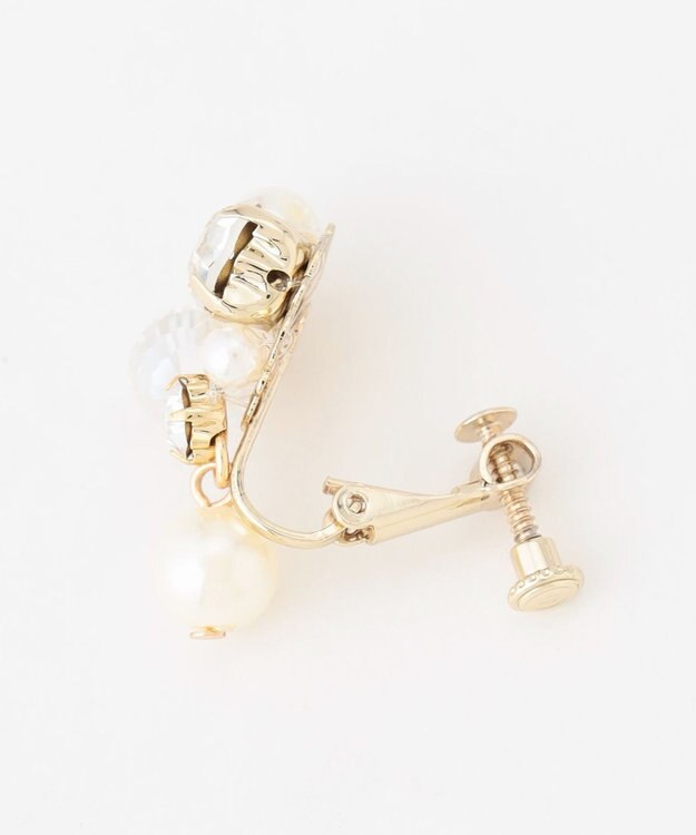 ANY SIS ドロップパール調ジュエル イヤリング キスカ