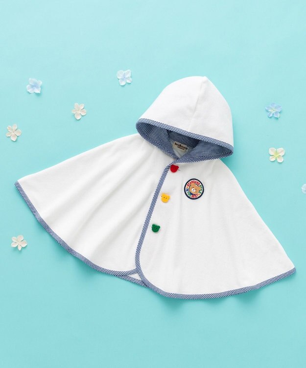 MIKI HOUSE HOT BISCUITS ポンチョギフトセット【BOX付き】 紺