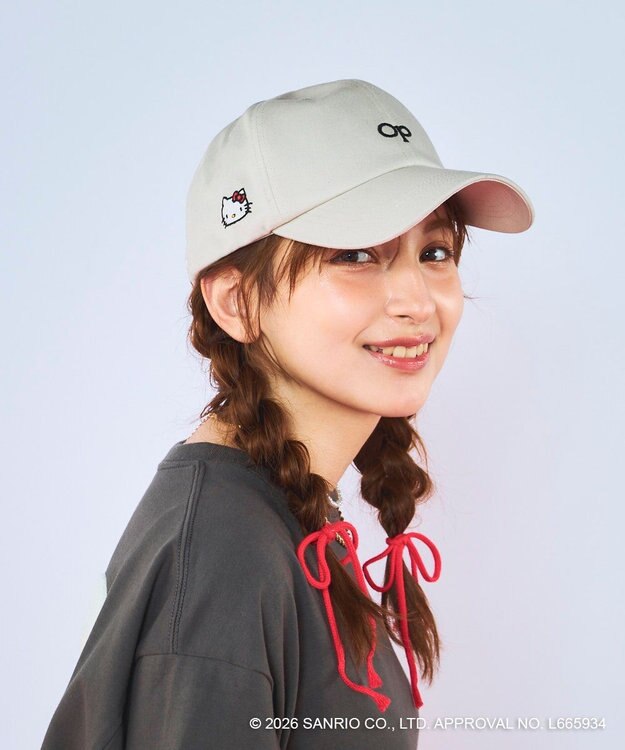 OP／FILA 【Ocean Pacific×ハローキティ】ワンポイントキャップ ベージュ