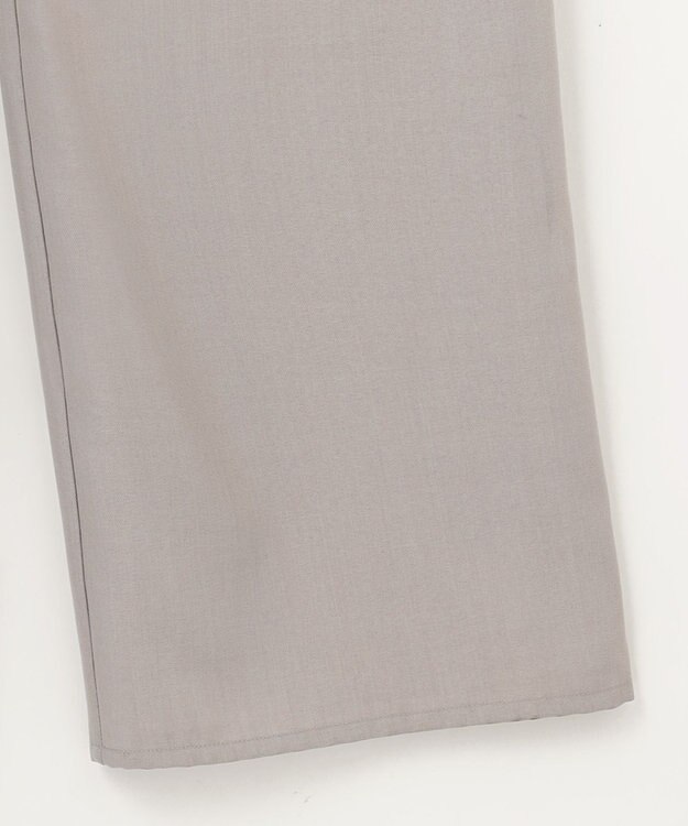 ANY L フロントジップサロペット ライトグレー