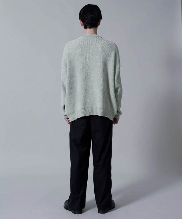 WEGO ベロアモールワンポイントプルオーバー ライトグレー