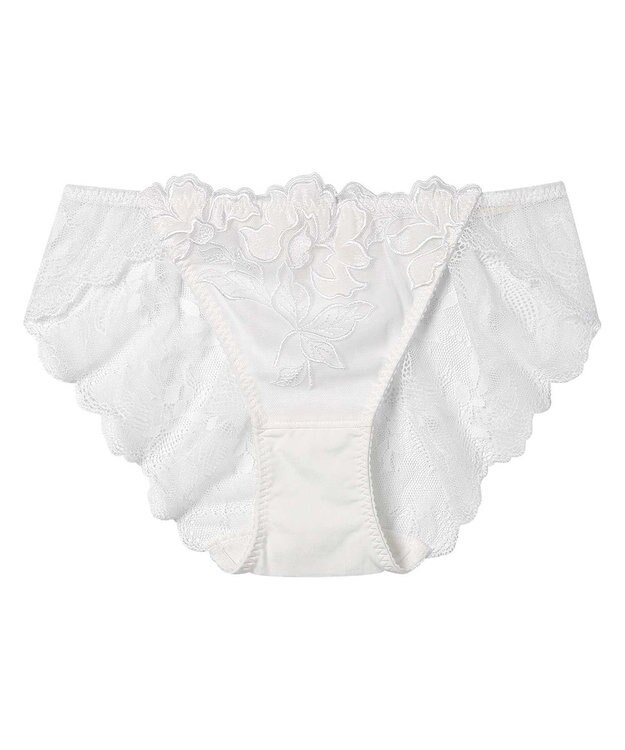 une nana cool 【ベロアのレースが特別感を演出】クリスマスモチーフ総レースショーツ アイボリー