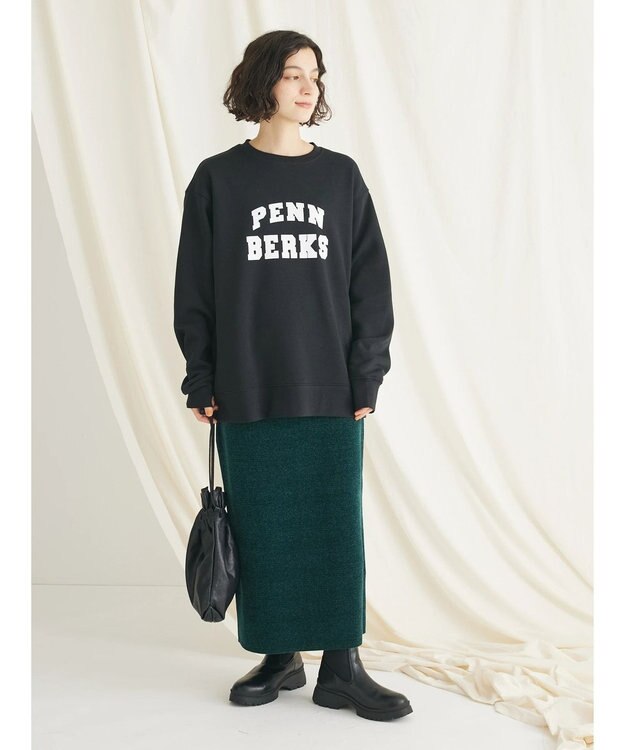 CRAFT STANDARD BOUTIQUE シェニールヤーンニットスカート Green