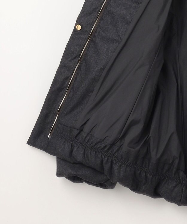 組曲 S ライトタフタショートダウンコート チャコールグレーツイード系5