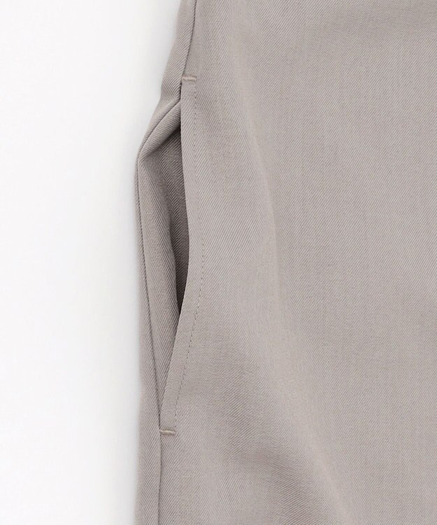 ANY フロントジップサロペット ライトグレー