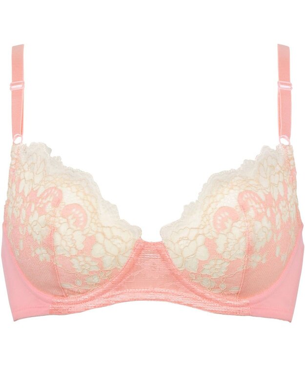 Wing ノンワイヤーブラジャー 【シンクロブラ】 動いてもズレにくい やさしくボリュームメイク MB4017 ウイング／ワコール ピンク