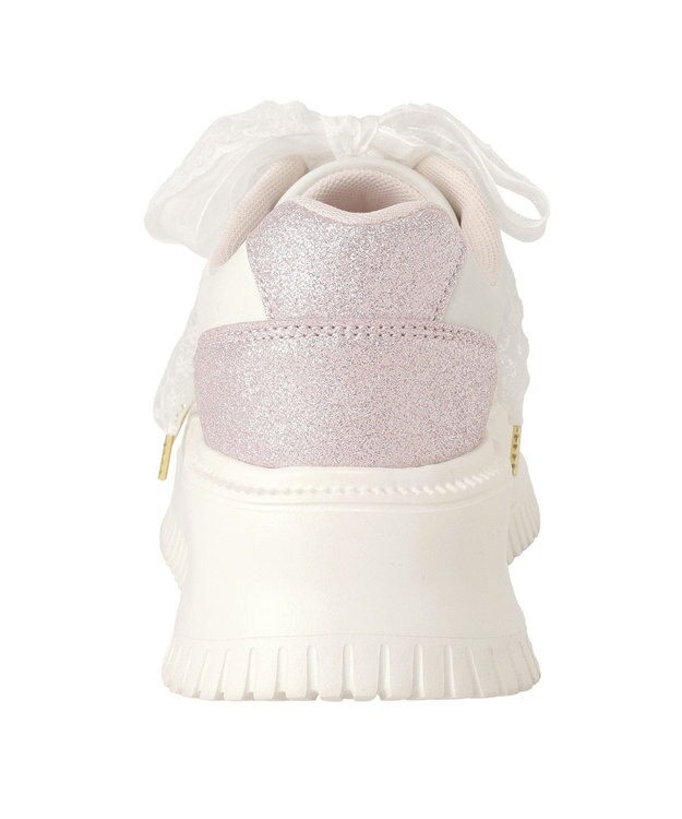 Maison de FLEUR レースリボン厚底スニーカー Light Pink