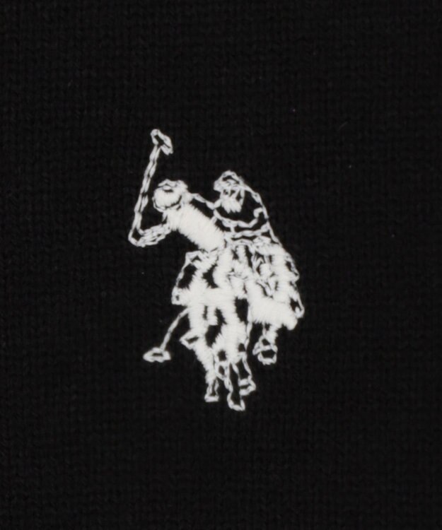 WEGO 【25年秋冬新作/ユニセックス着用ITEM/MLサイズ展開】別注USPOLOニットポロ ブラック