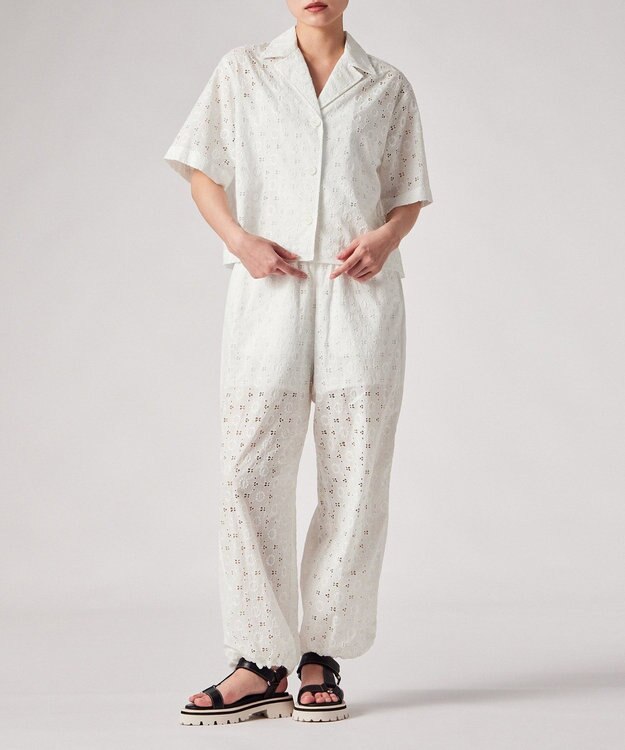 Paul Smith アイレットレース イージーパンツ ホワイト