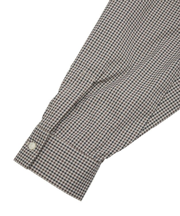 AMERICAN HOLIC クロップド丈バックタックシャツ Check Beige