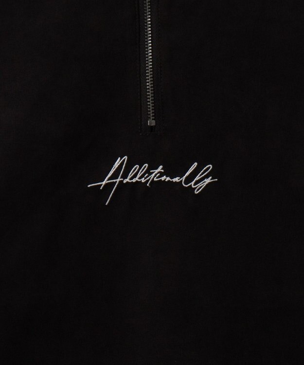 WEGO フェイクスウェードハーフZIPシャツ（LS） ブラック中濃色