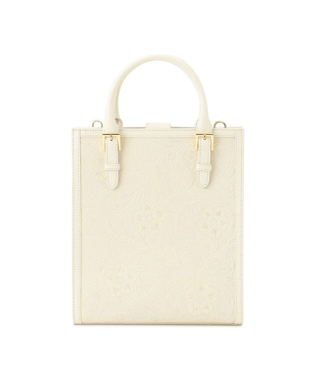GRACE CONTINENTAL Square Tote エクリュ
