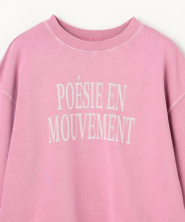 ANY ピグメントロゴスウェット ピンク