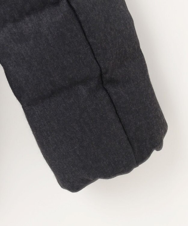 組曲 S ライトタフタショートダウンコート チャコールグレーツイード系5