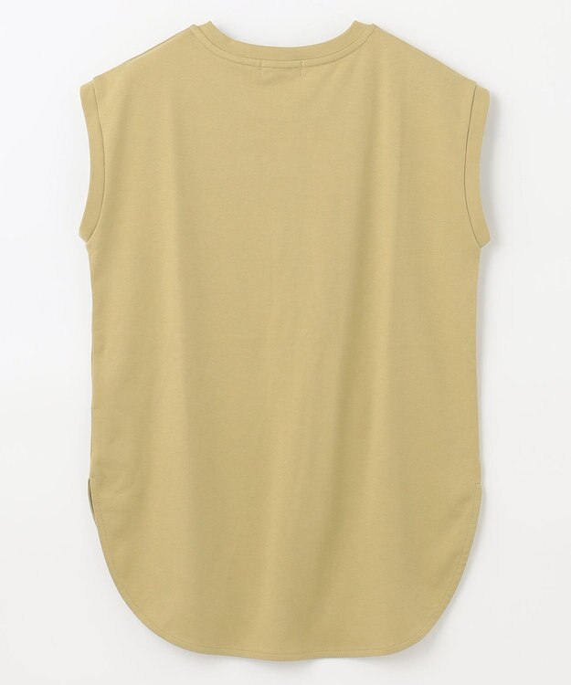 ANY L 【接触冷感/UVケア】ビューティベーシックノースリーブテールTシャツ ダークピスタチオ