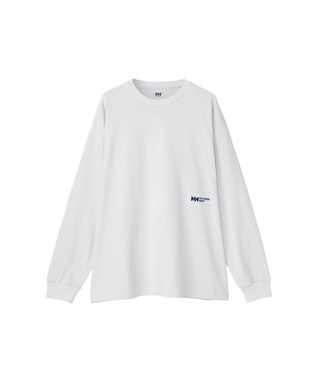 HELLY HANSEN 【速乾・UVカット】ロングスリーブ HHキーコンセプトティー クリアホワイト