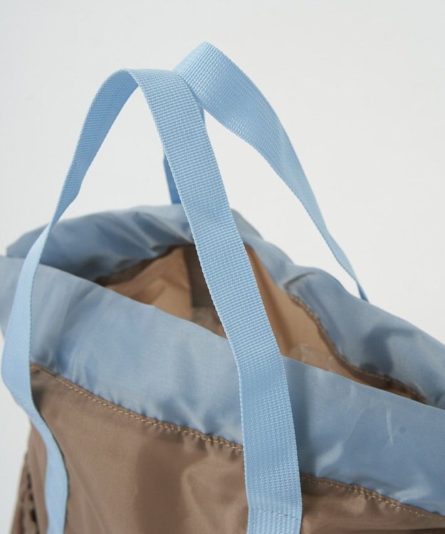 BEAMS SCHOOL 手提げバッグにもなる ナップサック サンドベージュ