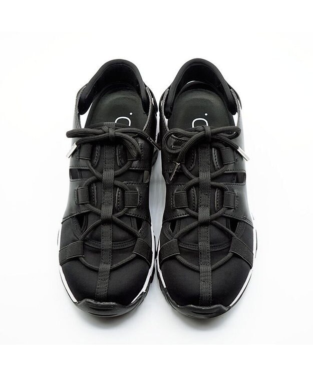APOM レースアップスニーカーサンダル ブラック