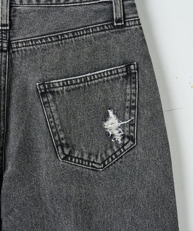 WEGO ヴィンテージウォッシュダメージデニムパンツ ブラックその他