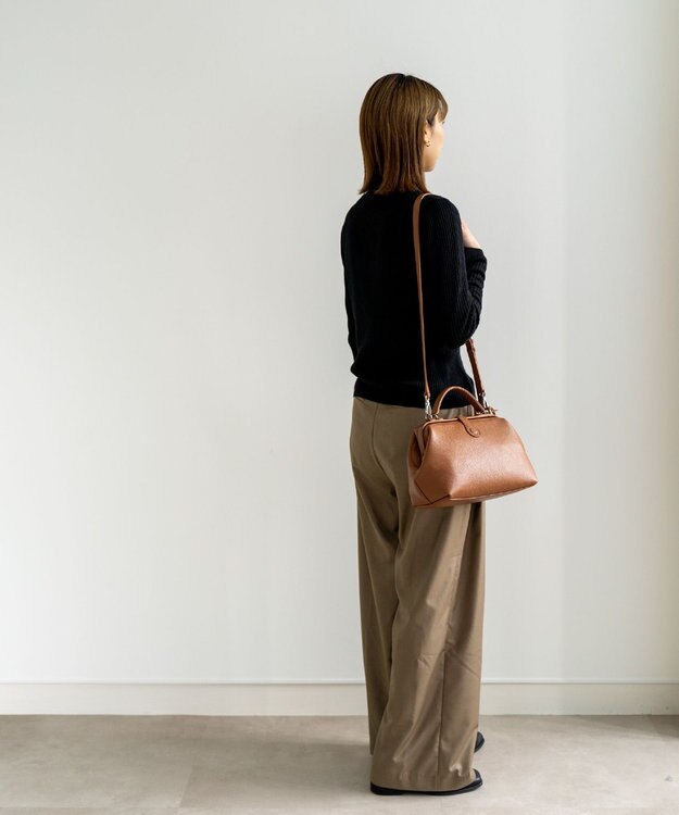 Atelier nuu 日本製 parcel mist ミニダレス ショルダーバッグ キャメル