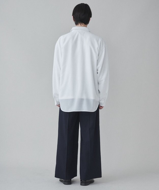 WEGO 【ユニセックス着用ITEM】ワイドストレートスラックス ネイビー