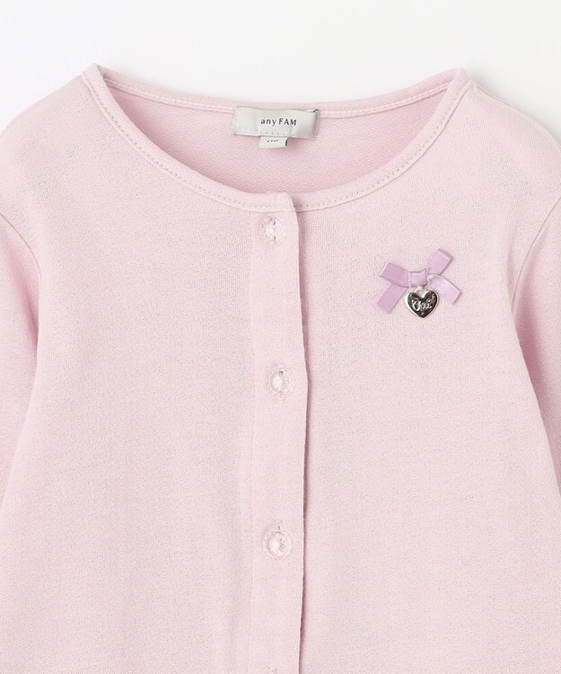 ANY KIDS 接触冷感 UVケア カーディガン ラベンダー