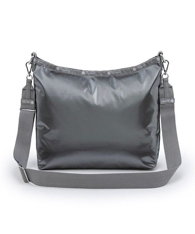 LeSportsac MEDIUM ZIP SHOULDER/ガンメタルグレーシャイン ガンメタルグレーシャイン