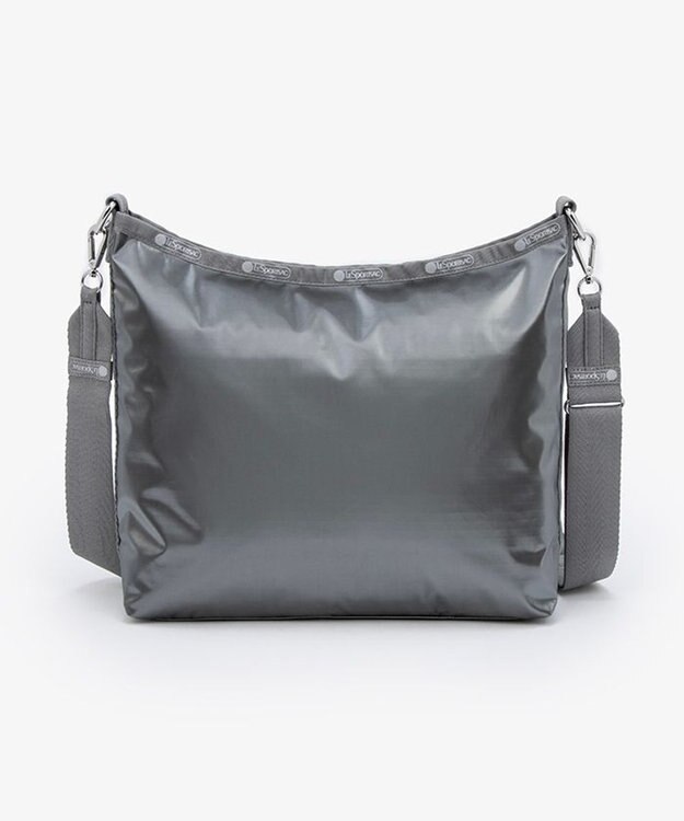 LeSportsac MEDIUM ZIP SHOULDER/ガンメタルグレーシャイン ガンメタルグレーシャイン