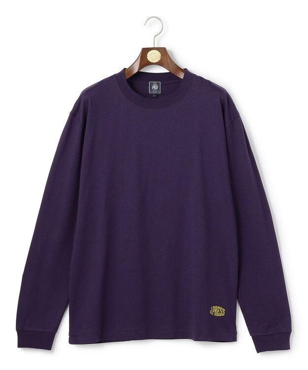 J.PRESS MEN 【J.PRESS ORIGINALS】【UNISEX】Cotton Jersey Small Logo Long Sleeve T-shirt パープル系