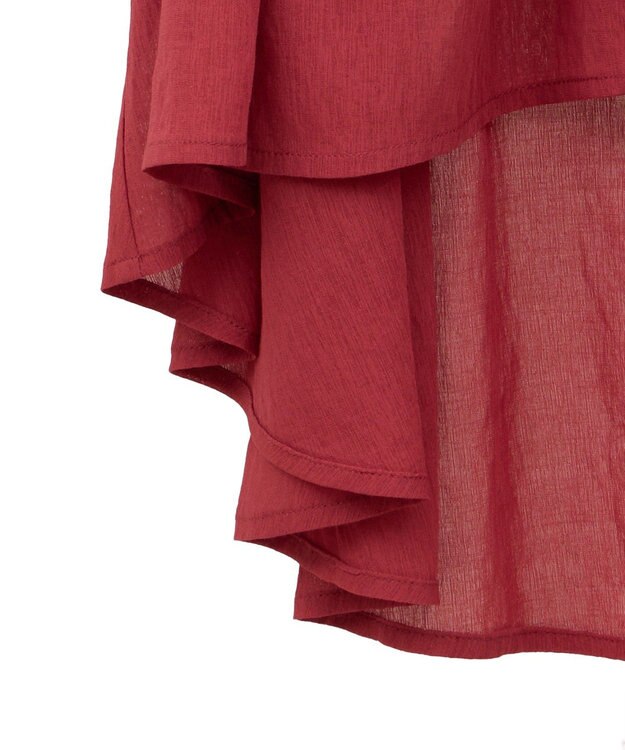 CRAFT STANDARD BOUTIQUE ヴィンテージボイルバックデザインブラウス Red