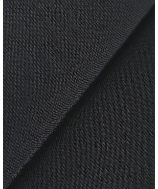 ICB 【洗える】コットンコンプレッシャー ストレートパンツ ブラック系