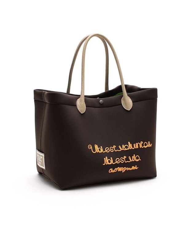 A.D.M.J. 【魔法の様に軽い】マジックライト/スパニッシュファブリックコード刺しゅうトート34cm マロン