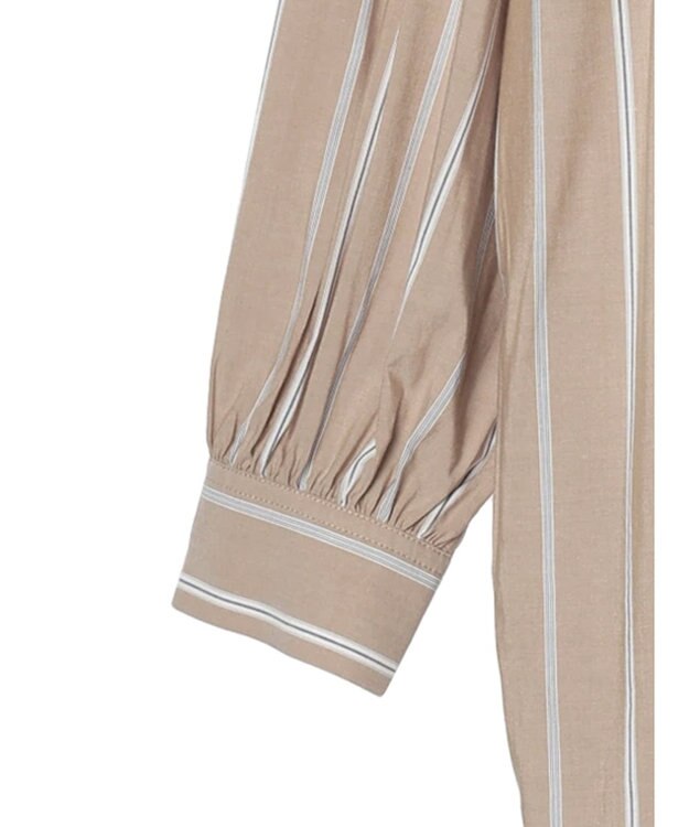 AMERICAN HOLIC バックギャザーシャツワンピース Stripe