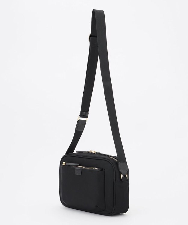 J.PRESS LADIES 【WEB限定カラーあり】スクエア ショルダーバッグ ブラック系