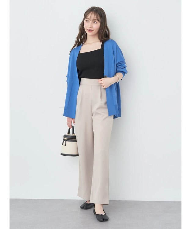 earth music&ecology レイヤードニットタンクトップ Black