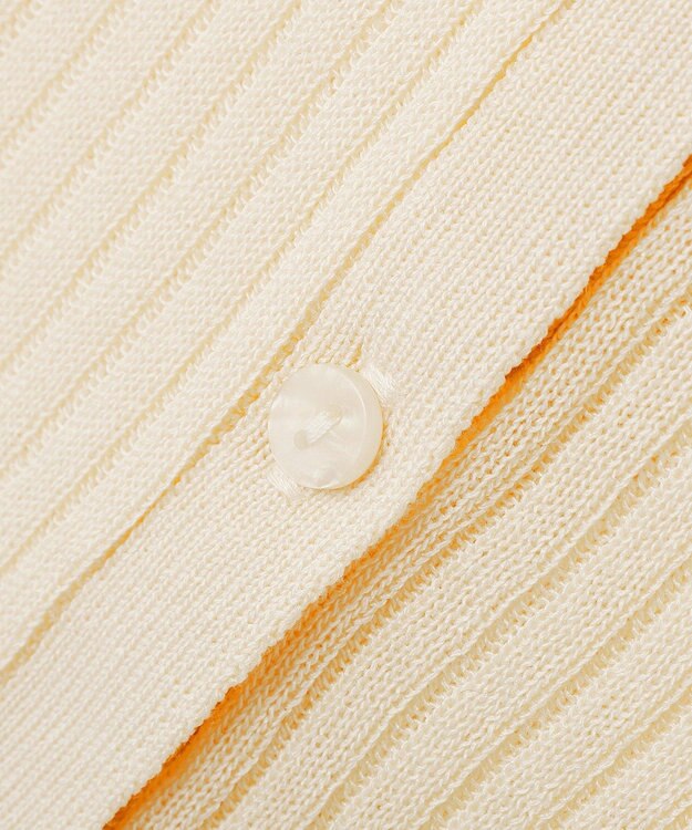 CRAFT STANDARD BOUTIQUE レイヤードポロ衿カーディガン Ivory