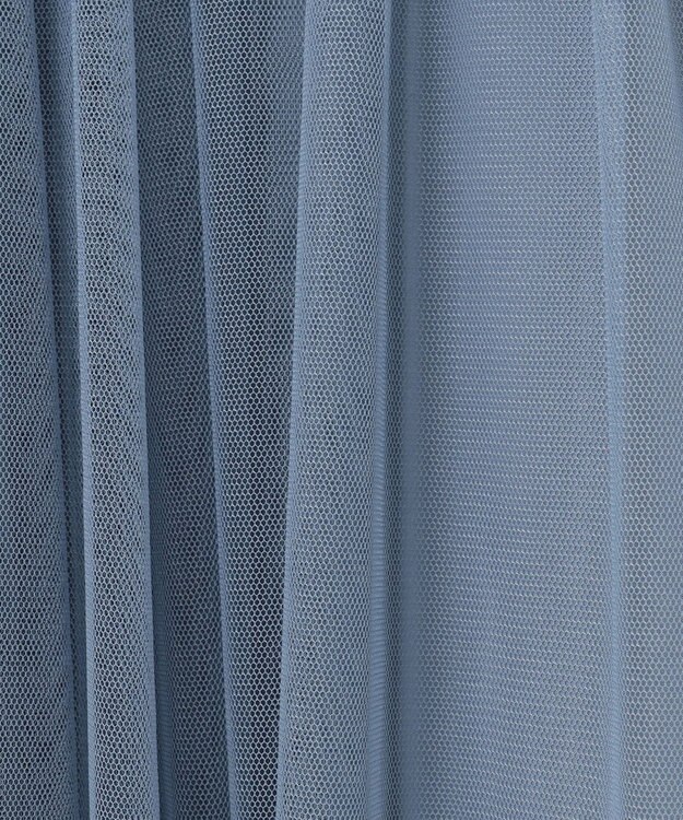 組曲 【飯豊まりえさん着用・Oggi12月号掲載】ギャザーチュール スカート ブルー系（ダスティブルー×ダスティブルー）