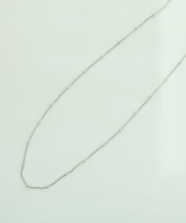 YECCA VECCA ドットチェーンステンレスネックレス Silver