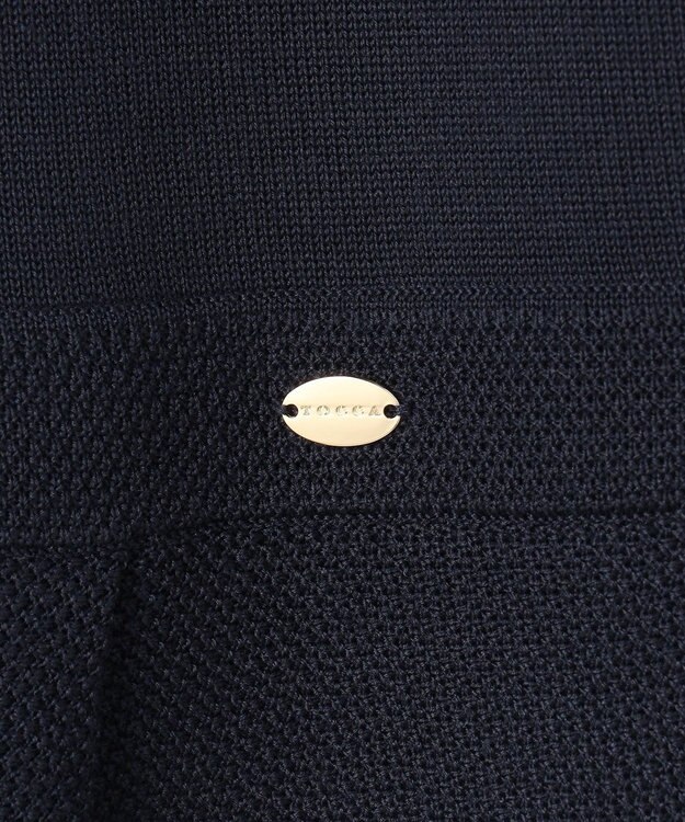 TOCCA 【WEB限定・鈴木ゆうかさん着用】HONEYCOMB MESH KNIT ニットドレス ネイビー系
