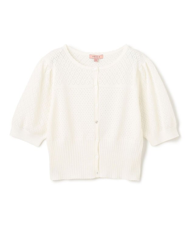 TOCCA 【洗える】MINI GAME CARDIGAN カーディガン オフ系