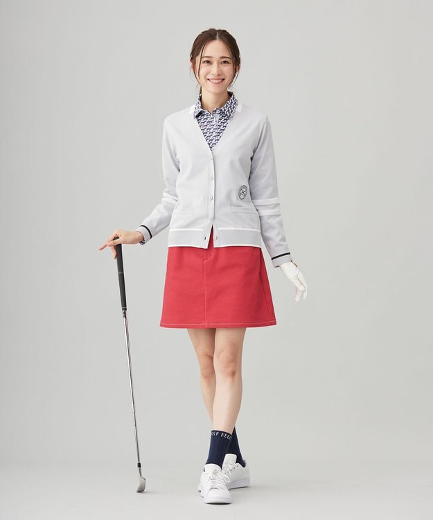 23区GOLF 【WOMEN】【ストレッチ】ハイパワーベーシックスカート レッド系